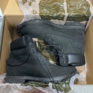 Timberland premium 6 inch waterproof boot black nubuck